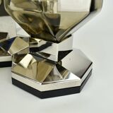 Motoko Ishii brass and glass ceiling light from the 1970s for Staff Leuchten