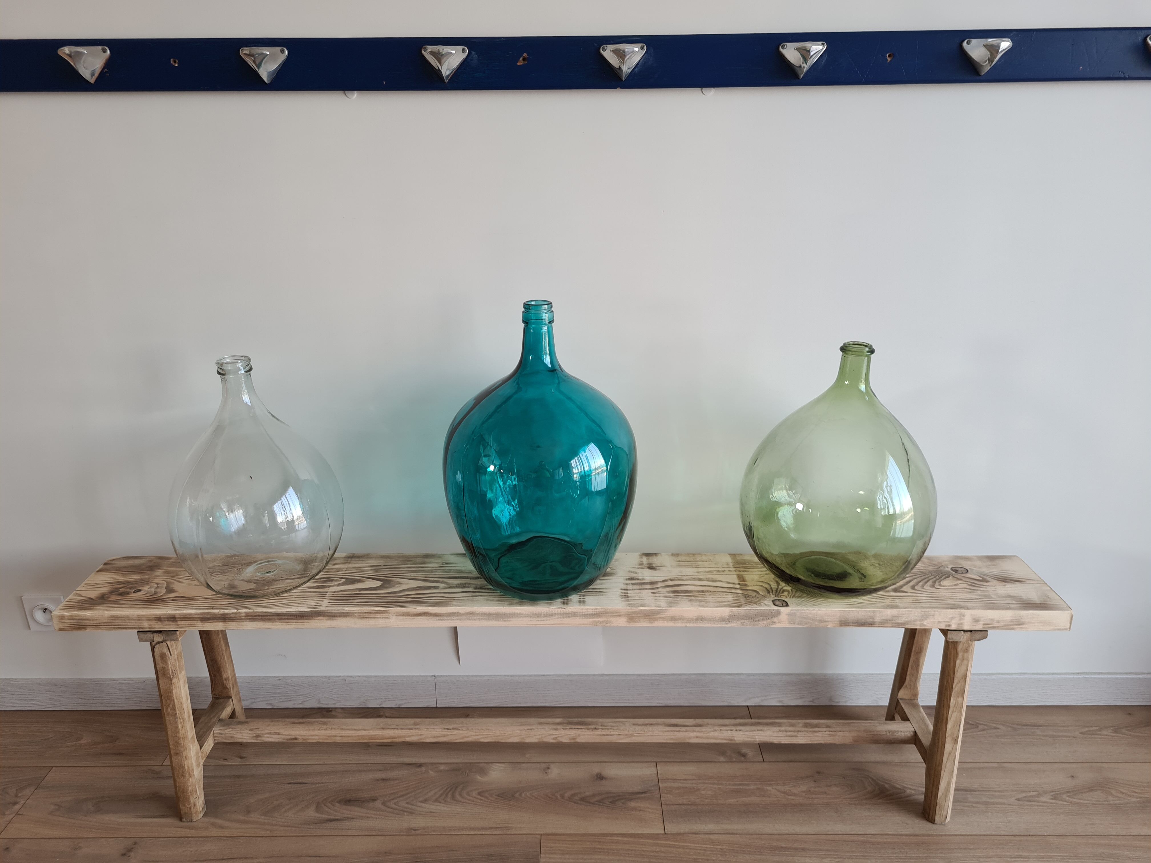 Demijohn vintage blue 30L