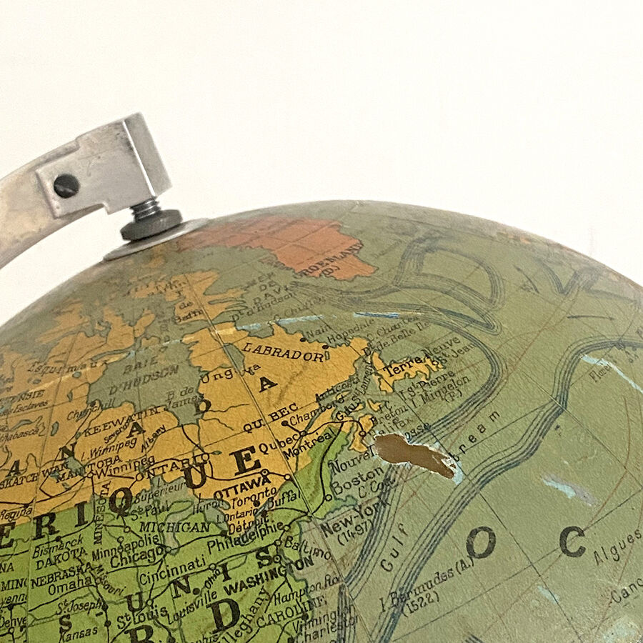 Luminous glass globe early twentieth century