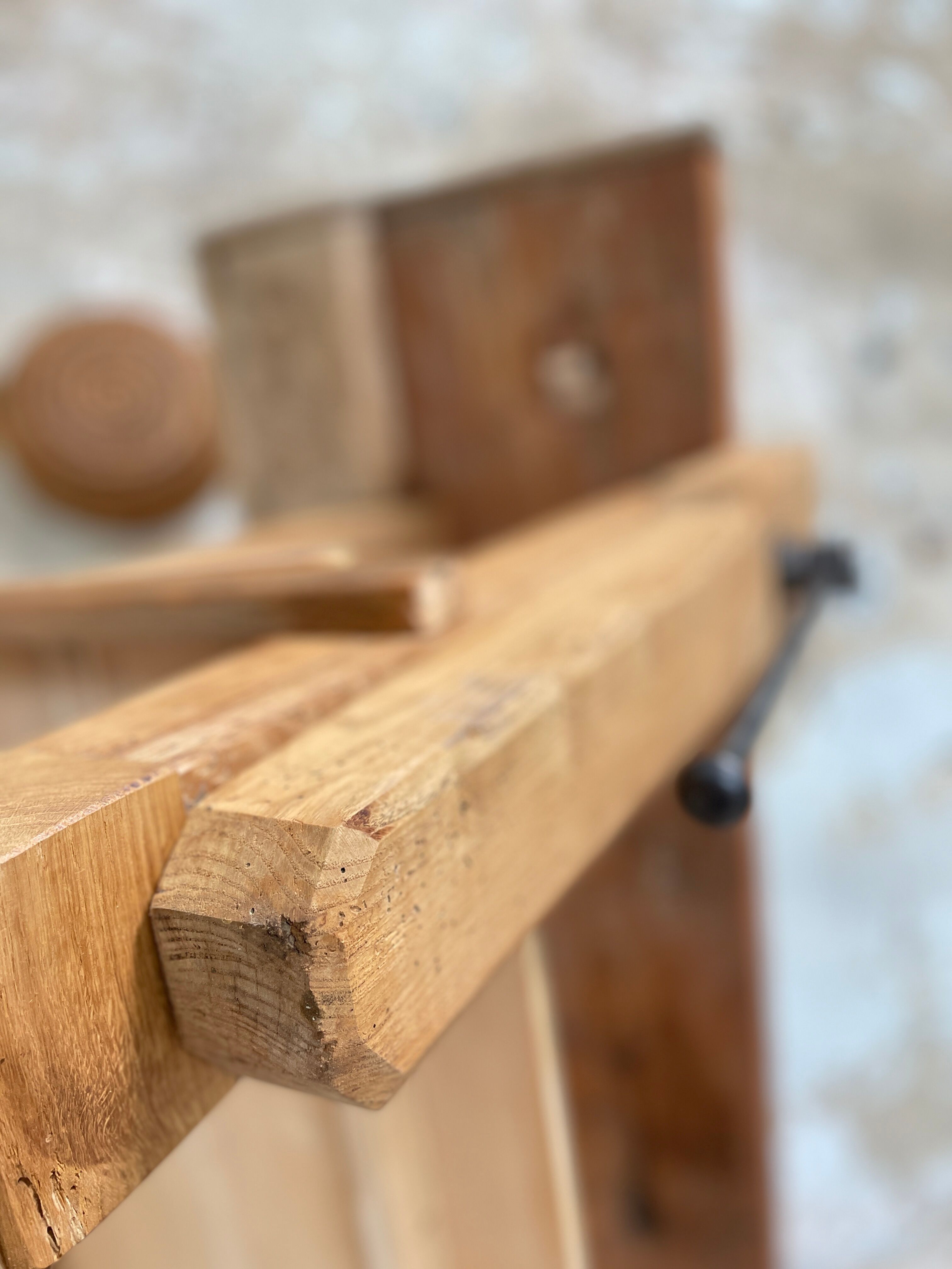 Solid wood workbench