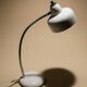 Vintage 1960s articulated metal lamp – off-white