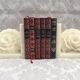 Pair of vintage alabaster bookends decor flower 1970