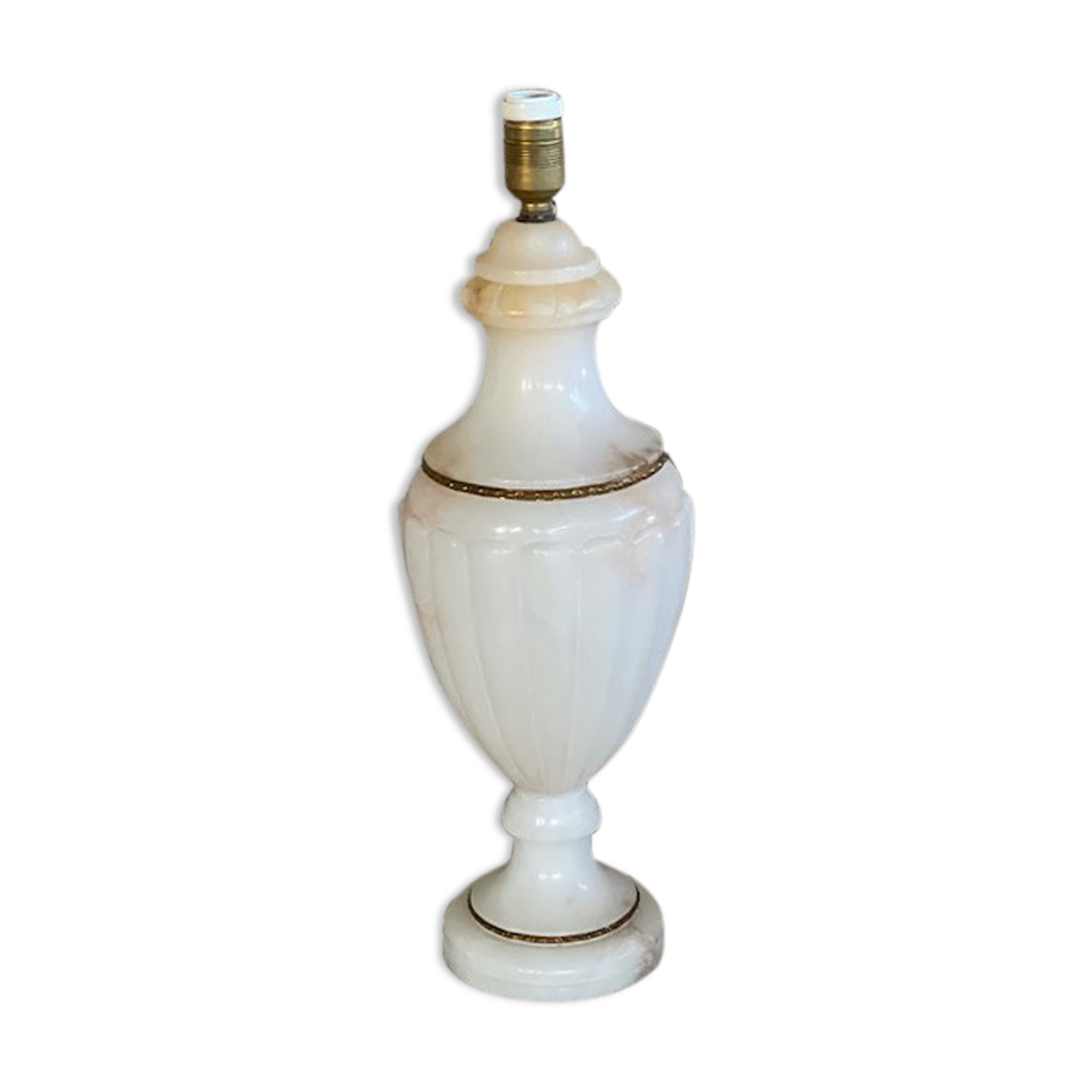 Alabaster lamp foot