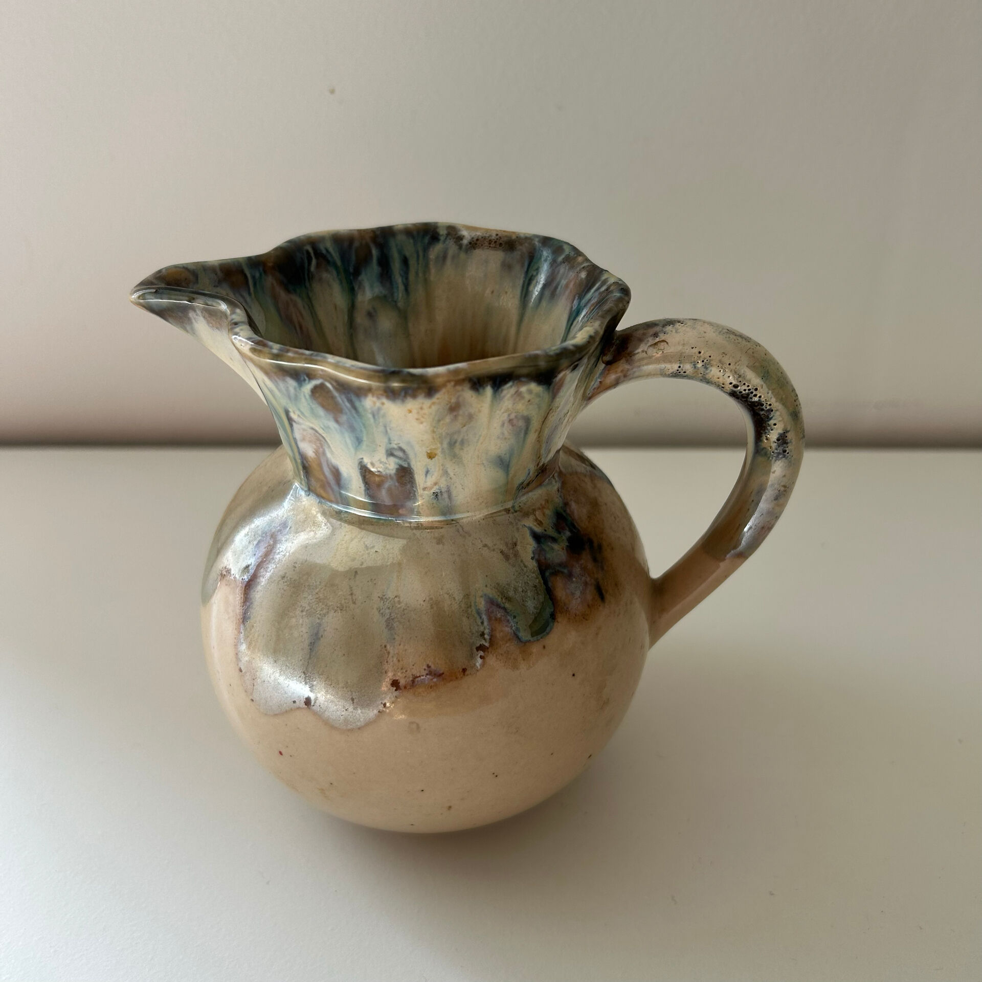 Flamed decorative pitcher