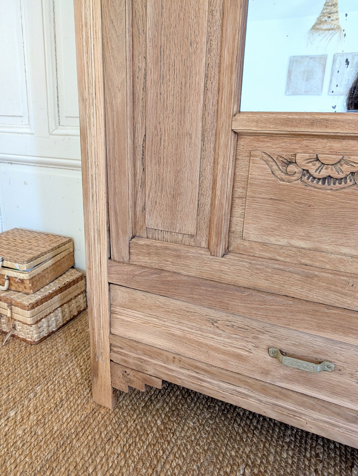 Parisian Art Deco wardrobe in oak