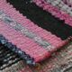 Pink Green Modern Oushak Runner Rug, 89x354Cm