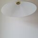 Suspension conique en opaline blanche