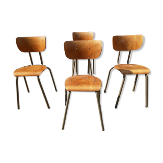 Set of 4 chairs Vintage Semal