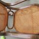 Rocking chair en cannage et bois courbé
