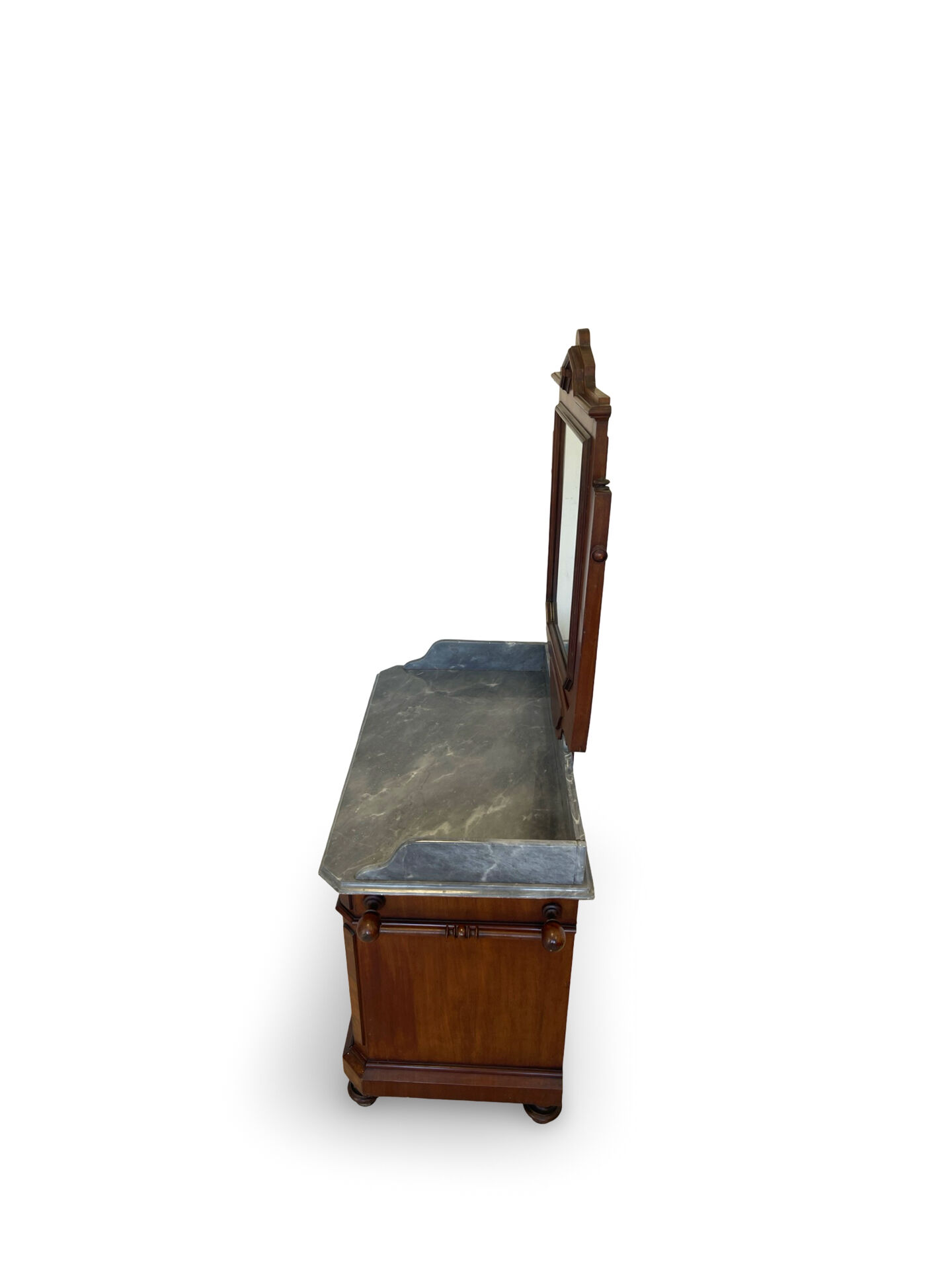The antique walnut vanity , 19th century