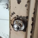 Metal medicine cabinet mirror