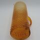 Large vintage amber glass decanter