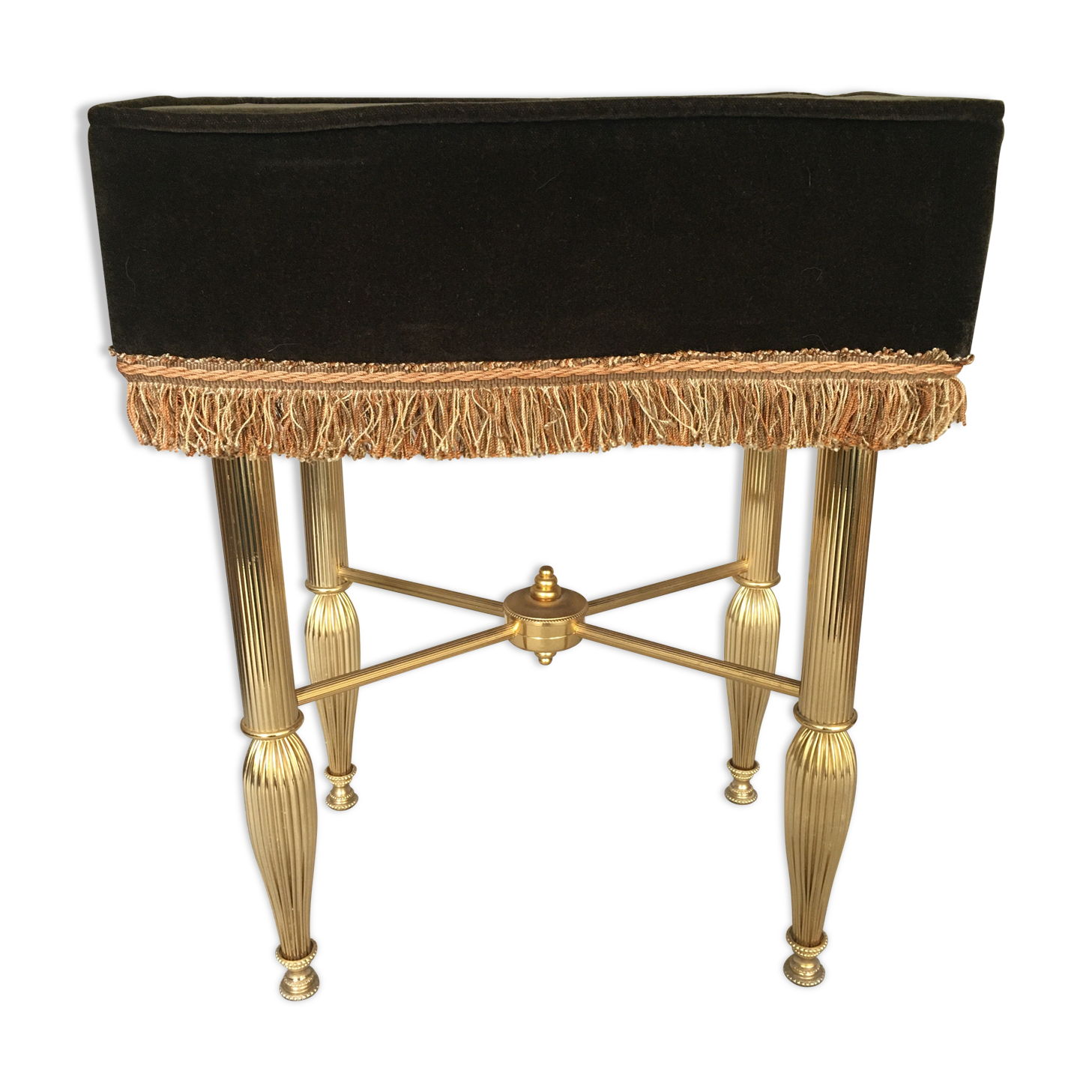 Brass tabouret of the 70s