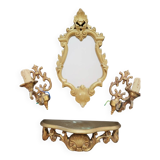 Golden wall ensemble