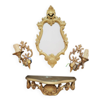 Ensemble murale doré