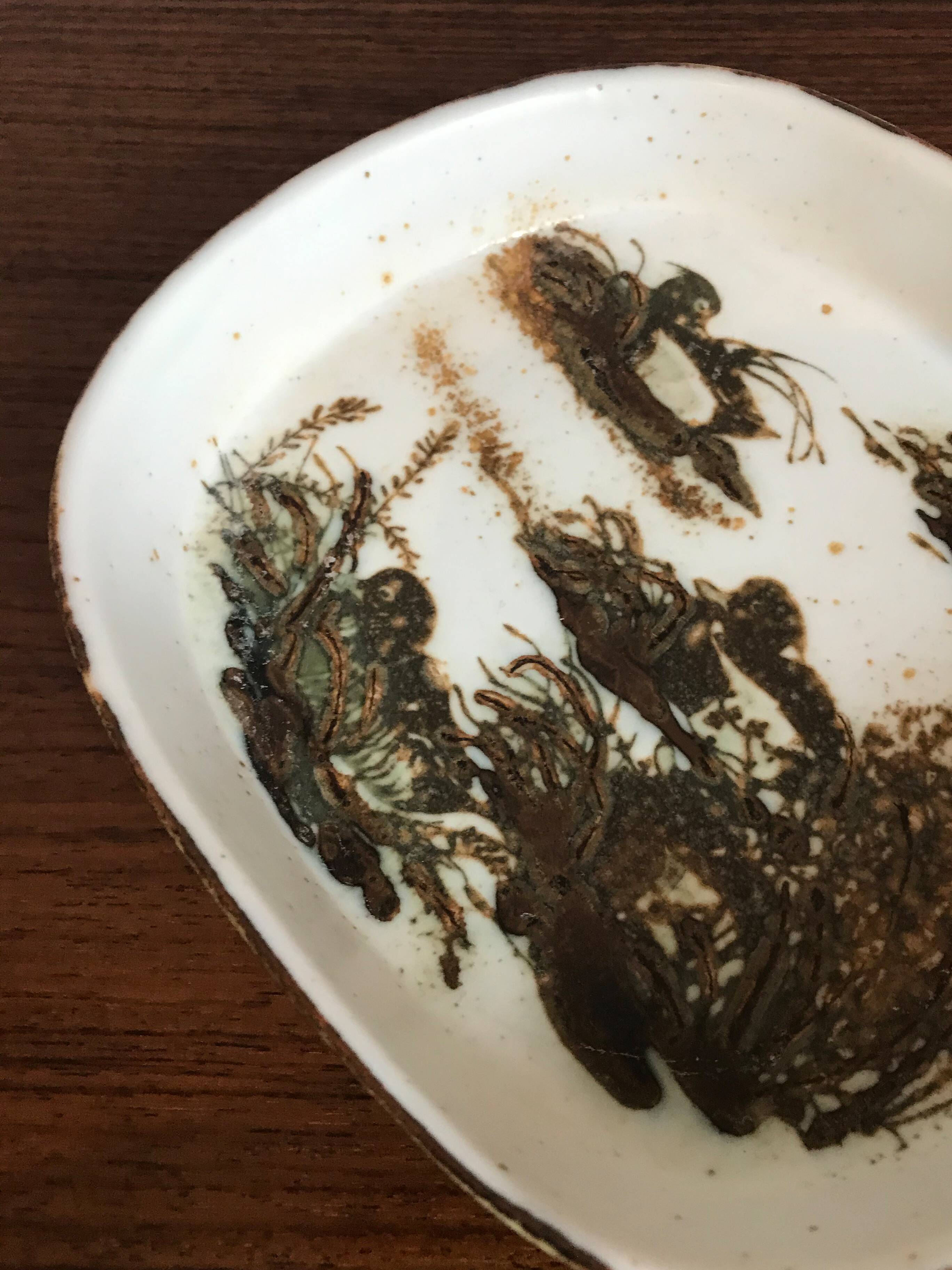 Royal Copenhagen design Nils Thorsson pocket emptier or ashtray, 1960s