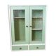 Armoire à pharmacie vintage années 50 celadon blanche bois de peuplier