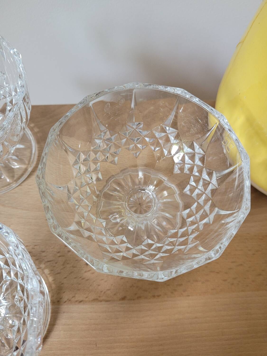 Lot de 3 coupes à glace Longchamp de Cristal d'Arques