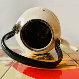 Vintage enameled sheet metal kettle - rooster decor