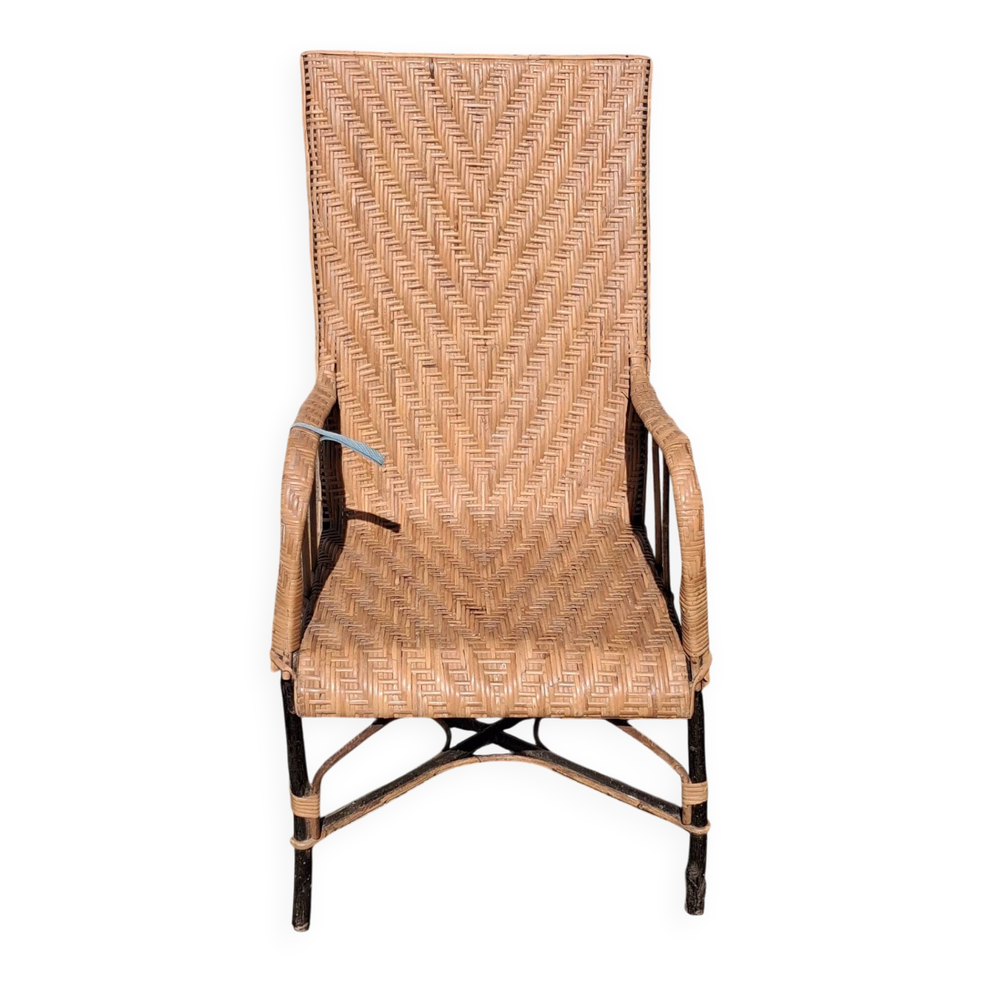 Fauteuil en rotin ancien