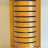 Vintage Ikea bent wood and steel wall light