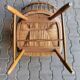 Vintage armchairs WKS design Arno Lambrecht rattan and wood 1950