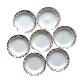 Golden Saint Amand porcelain plates