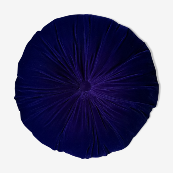 Coussin rond bleu nuit