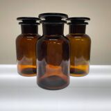Set of 3 pharmacy bottles.