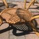 Ensemble de 2 chaises et table en rotin