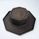 Brutalist Octagonal Coffee Table in Black Stone Look Resin, 1970s