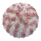 Venetian Transparent and Ametista Flowers Murano Glass Flush Mount in Barov