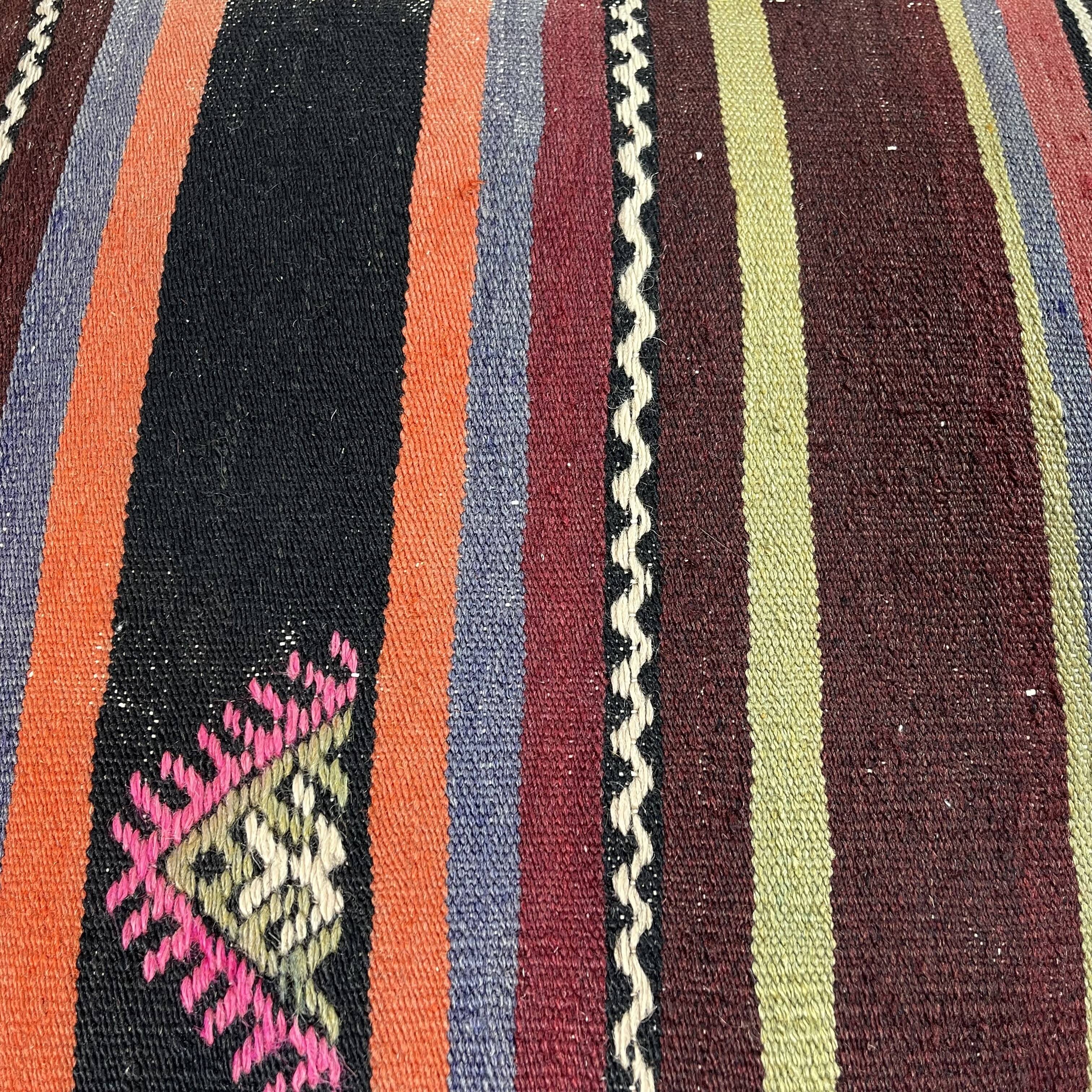 Housse de coussin turque KIlim vintage, 60x60 cm