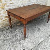 Oak farm table with two extensions
