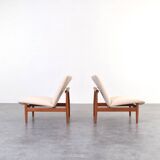 Model FD 137/1 Japan Lounge Chairs by Finn Juhl for France & Søn, Set of 2