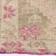 3x13 Rug For Kitchen Pink Beige Herki Vintage Runner Rug, 79x402Cm SK 4146
