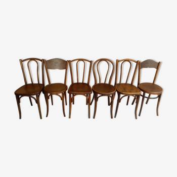 Set of 6 bistro chairs 1920