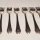 23-piece silver metal art deco cutlery set