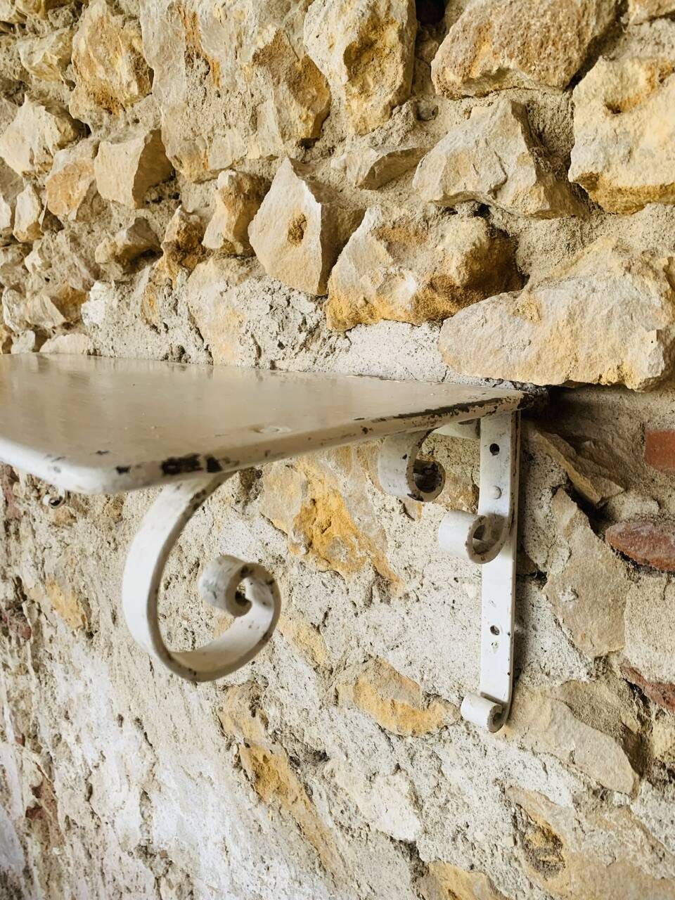 Pair of vintage garden wall shelves, circa 40's/50's