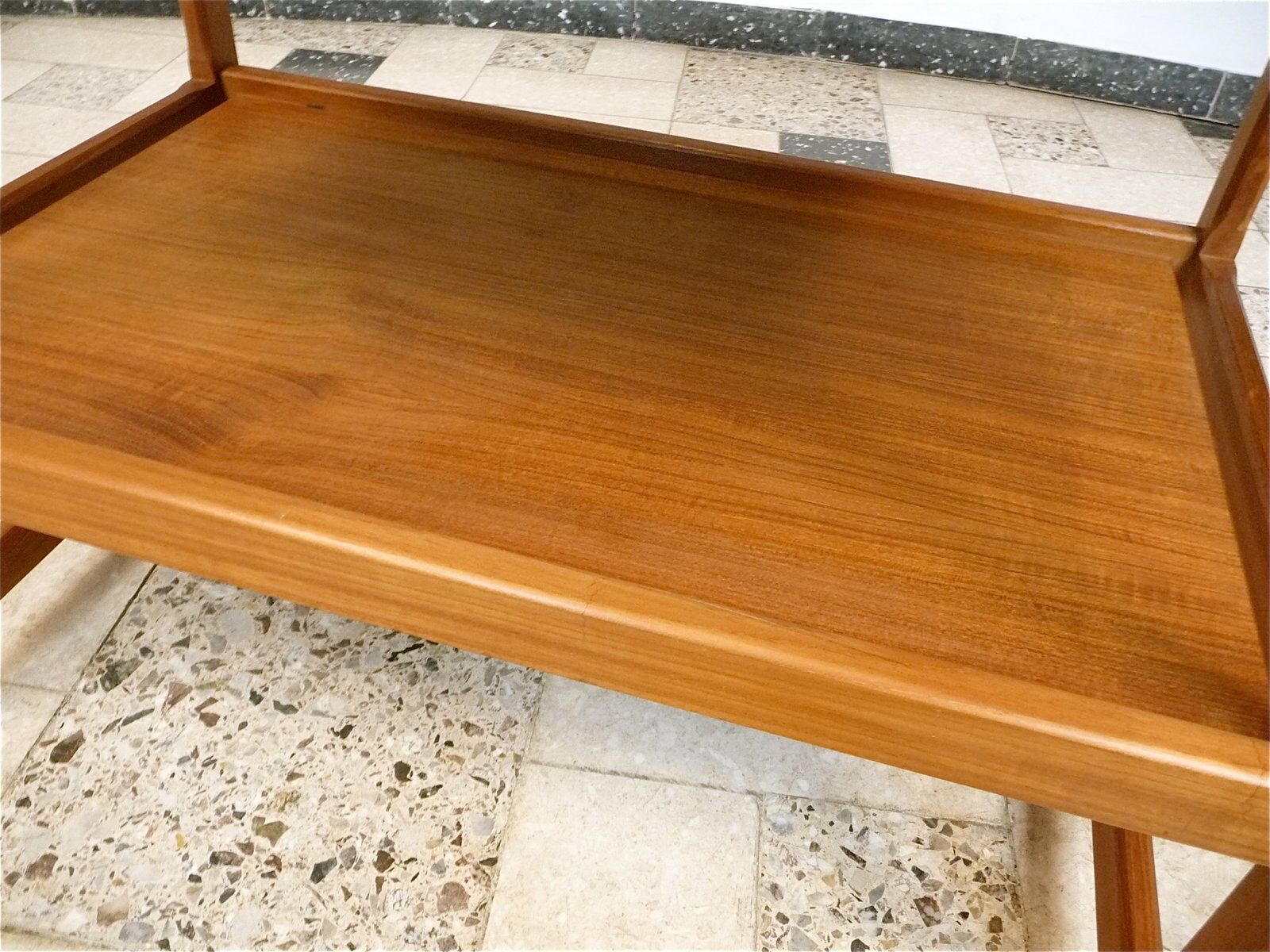 Modernist design bar or serving trolley in teak, Denmark1960s