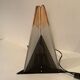Murano Pair of 2 Lamps Glass Plate Two-material Vintage 1980 DLG Vetro