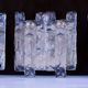 Lot of 3 J. T. Kalmar Sconces Light Wall Mounted Brutalist Mid Century  - 2 pieces are 25cm X 12 cm