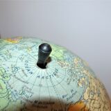Vintage map 1950 Girard and Barrere globe