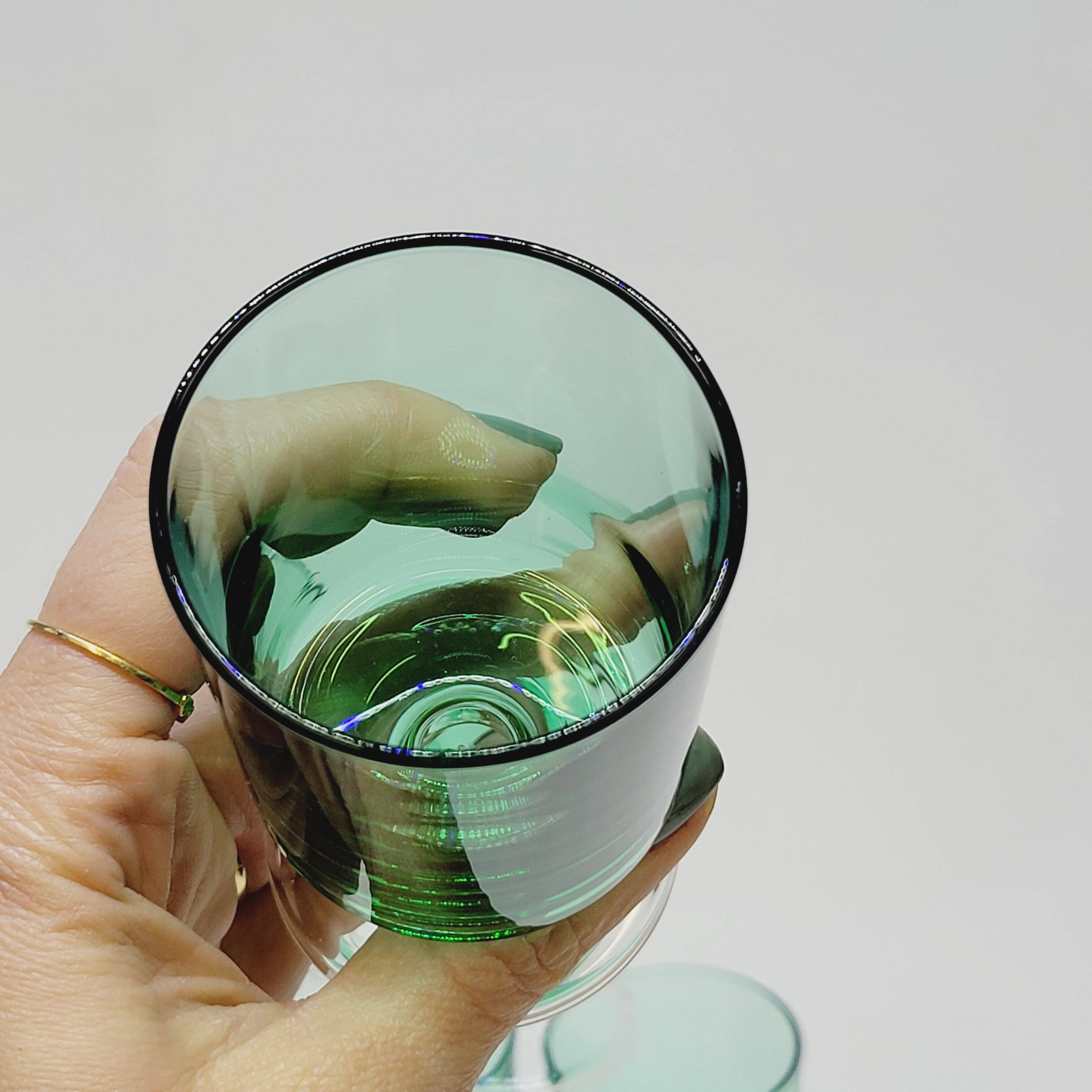 6 Luminarc Sweden Mint Green Glasses