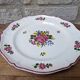 Round dish decorated with a bouquet of flowers Saint Amand Vieux Strasbourg