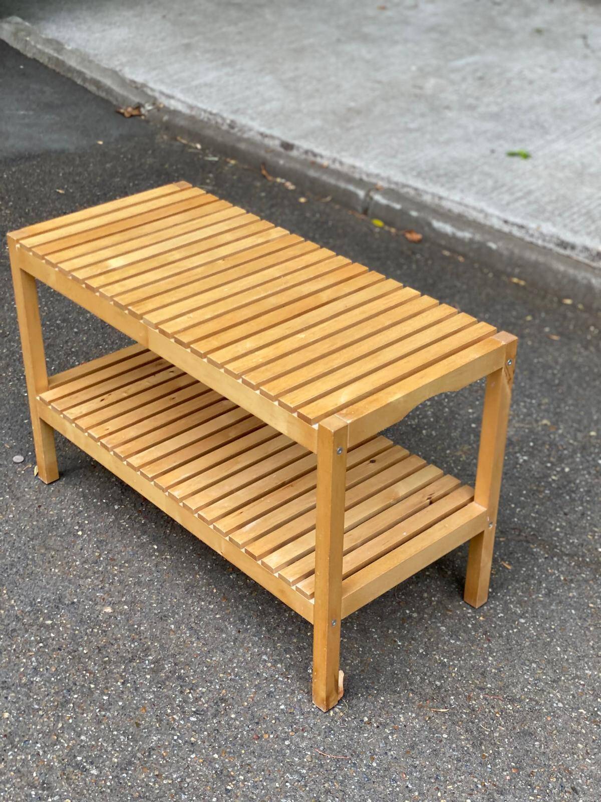 Scandinavian solid wood bench - Ikea Molger