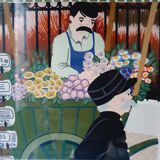 Lithographie "kiosque à montmartre" signed and numbered
