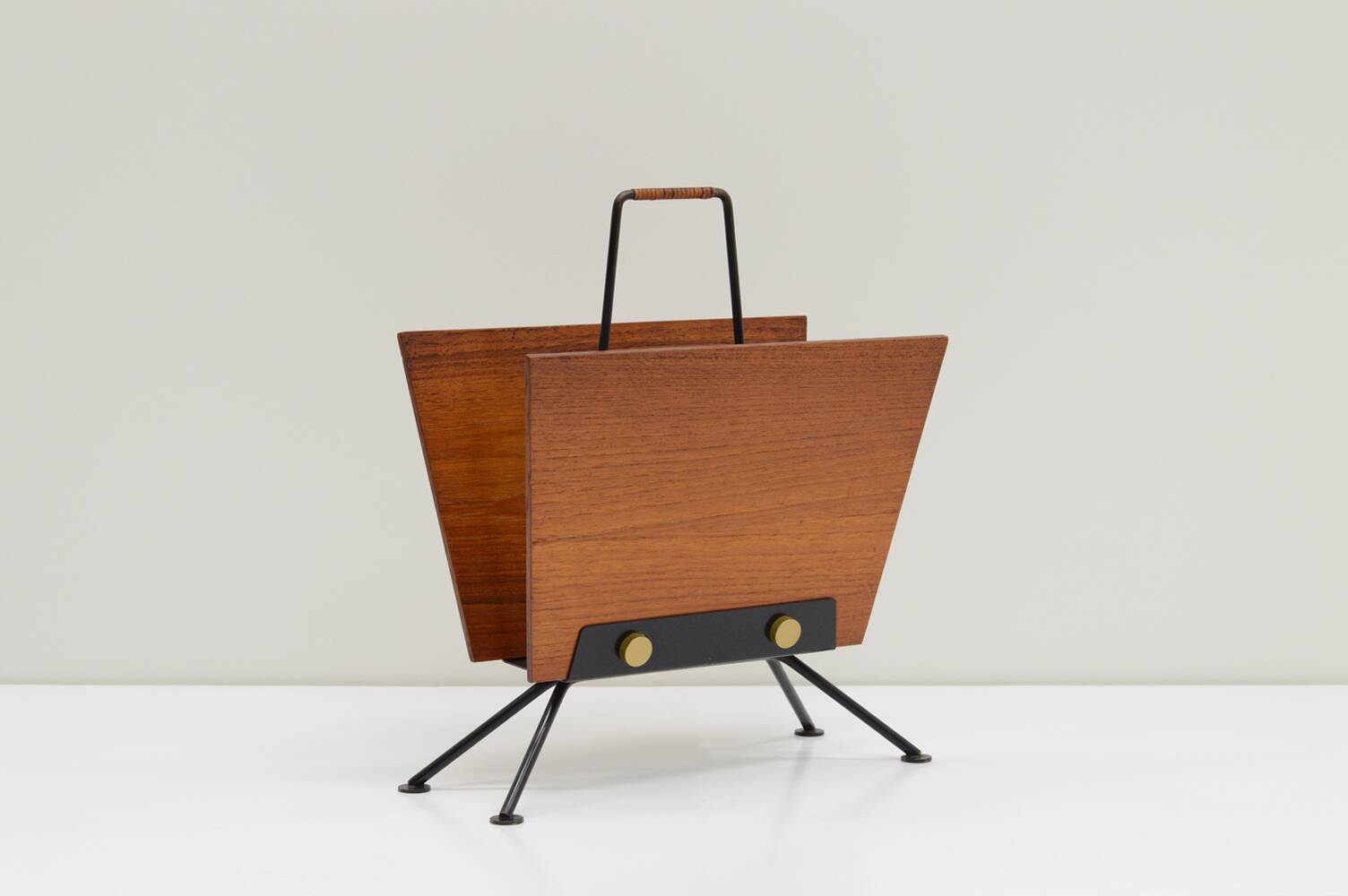 Teak magazine holder, 1960s.