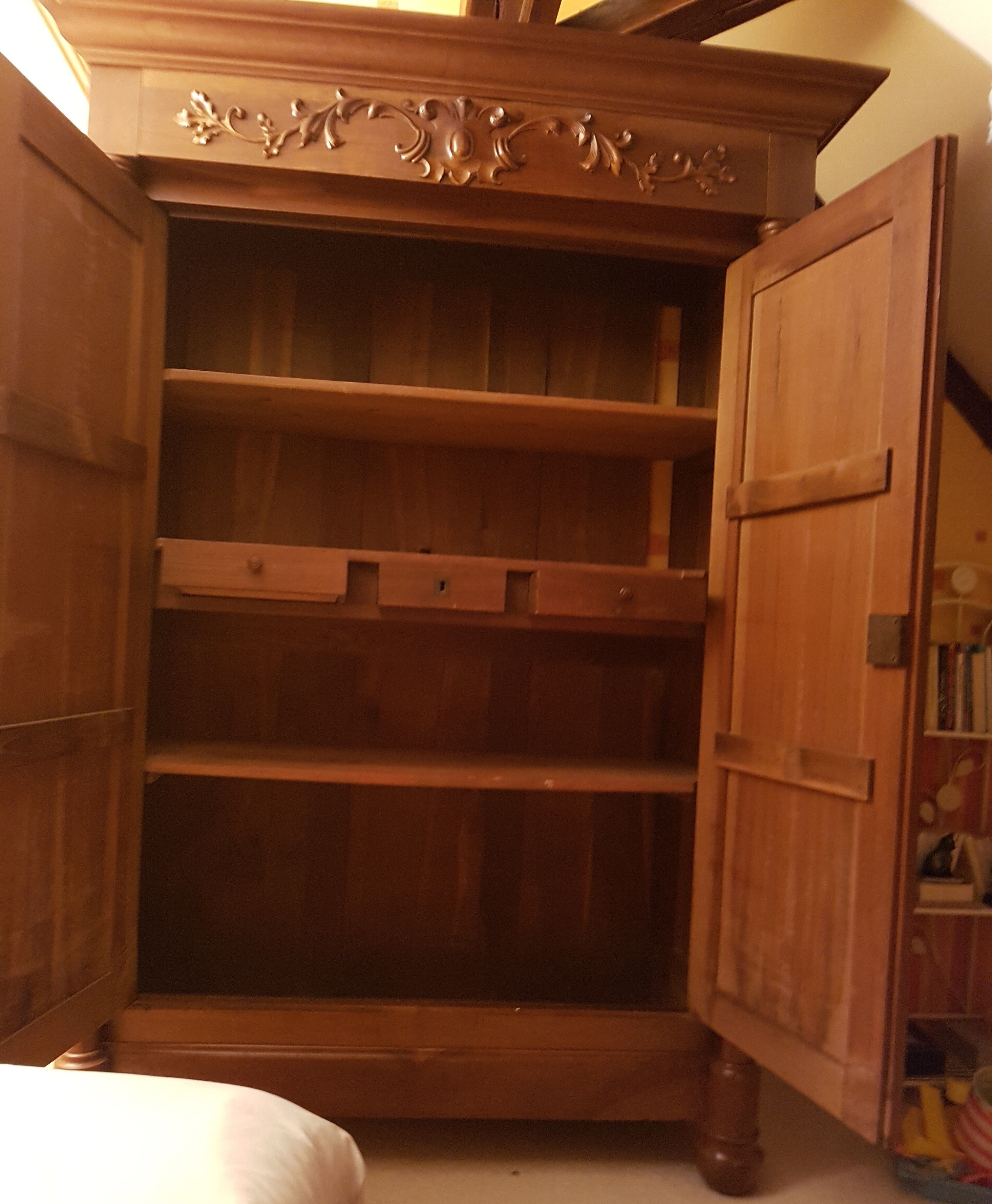 Antique walnut cabinet