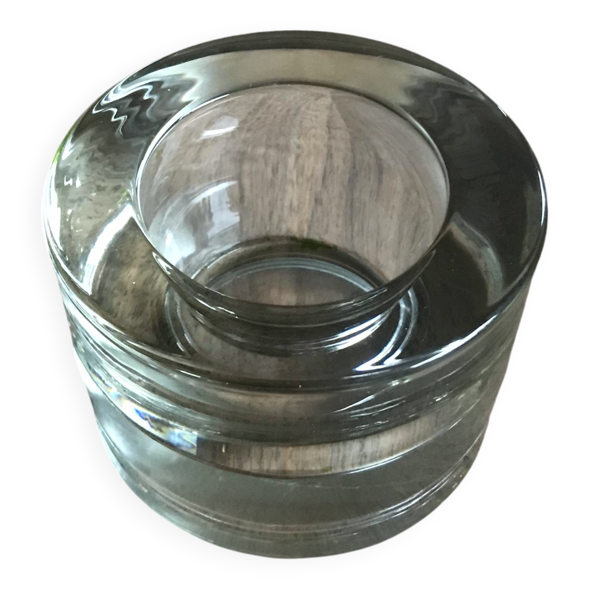 Bougeoir Déco 3 Têtes Morceaux 19cm Naturel